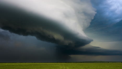 incredible view of a powerful storm drifting across the beautiful open plains
