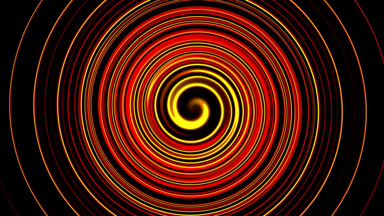 líneas giratorias y giratorias en espiral abstractas, fondo generado por computadora, fondo de renderización 3d