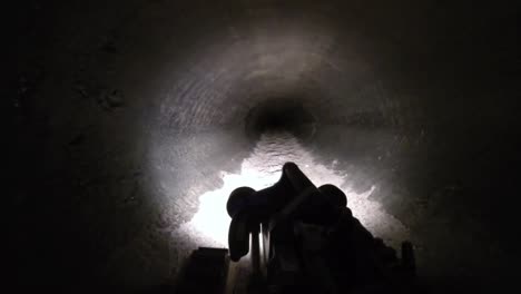 border patrol agents use a remote controlled robot to explore a drug smuggling tunnel on the us mexico border 1