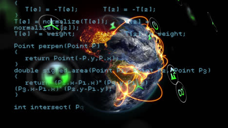 Animation-of-network-of-eco-and-environmentally-friendly-icons-over-data-processing