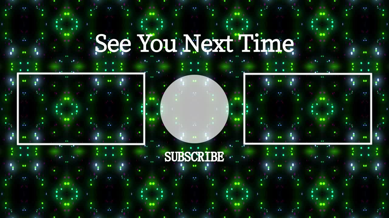 입자 반이는 칼레도스코프 엔드 카드 엔딩 스크린 모션 그래픽