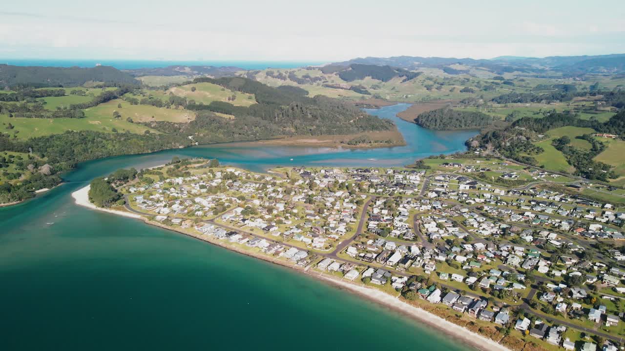 River inlet in New Zealand's Coromandel Peninsula