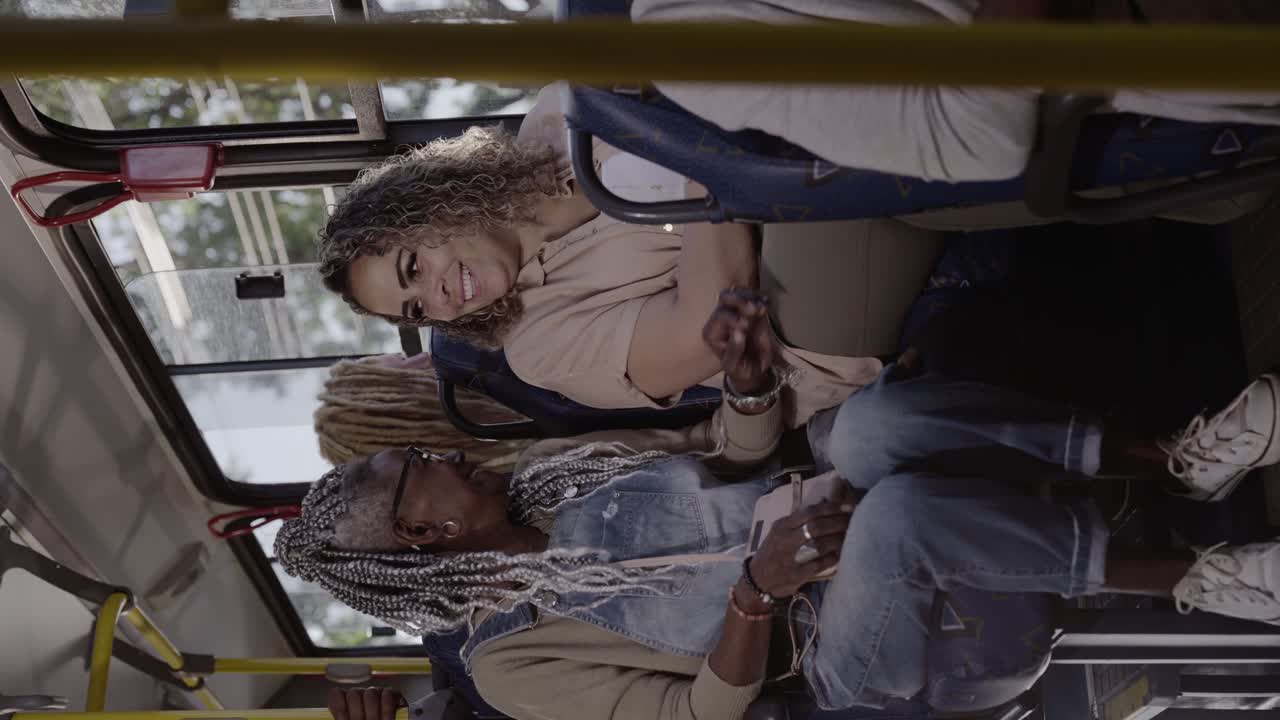 Women Traveling on Public Transport