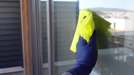 cleaning a window