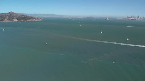 Foto-De-Dron-De-San-Francisco-Desde-El-Otro-Lado-De-La-Bahía-En-Sausalito