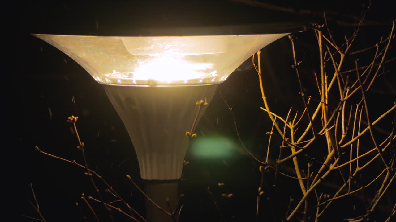 눈이 내리는 가로등, 겨울 밤