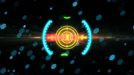 hud elemento de visión de espacio. gráficos de movimiento