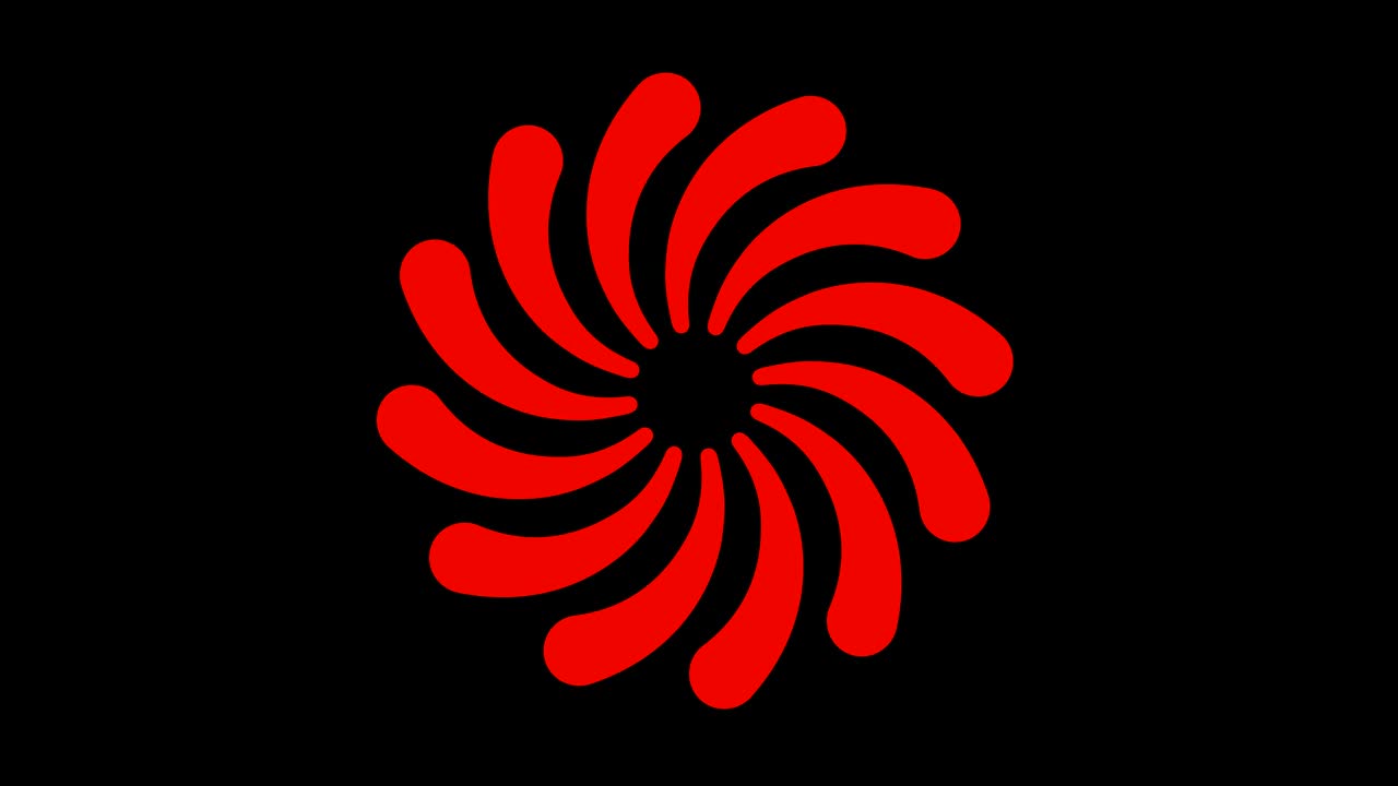 4k 비디오 모델 스트로보스코픽 및 최면 효과, 16:9 비디오 형식