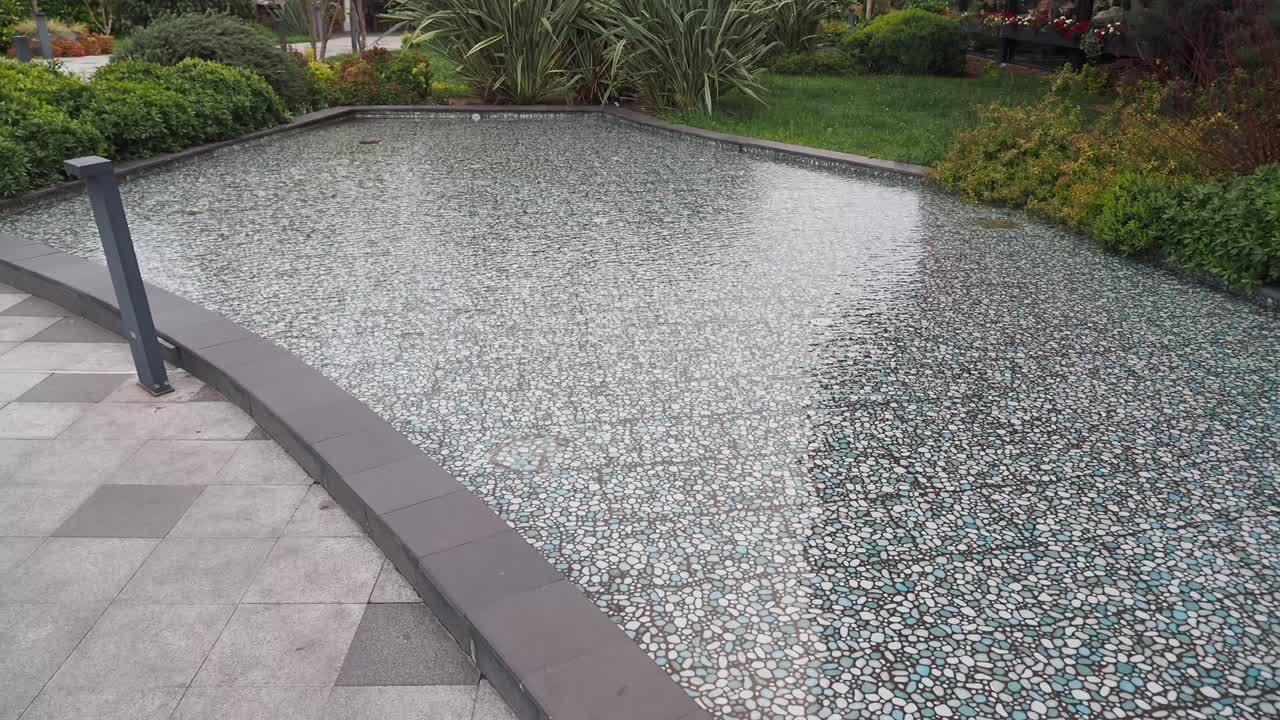 Stylish Decorative Water Feature in a Garden