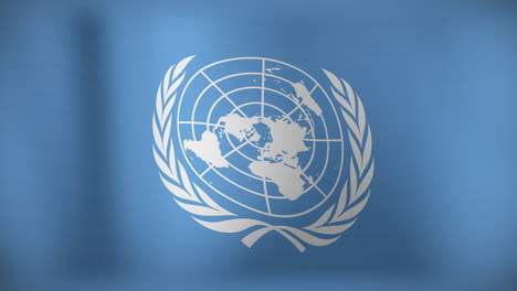 animation of national flag of unicef waving