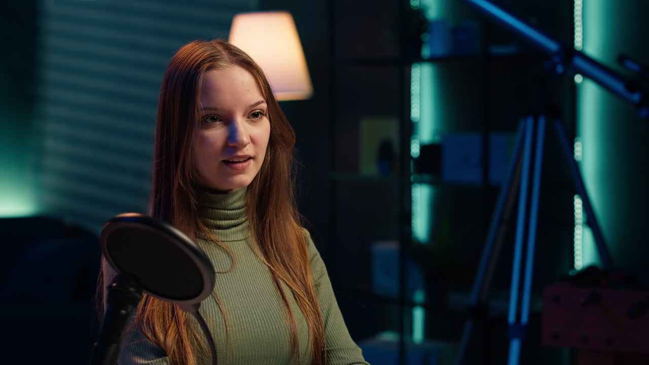 la estrella de las redes sociales usa equipo profesional para filmar la introducción del vlog