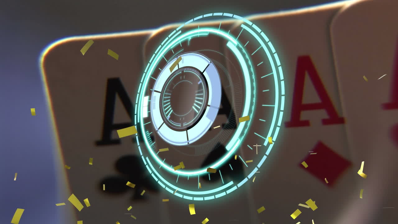 콘페티의 애니메이션, 카드 놀이로 스캔하는 범위