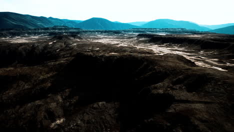 Paisaje-Negro-De-Campos-De-Lava