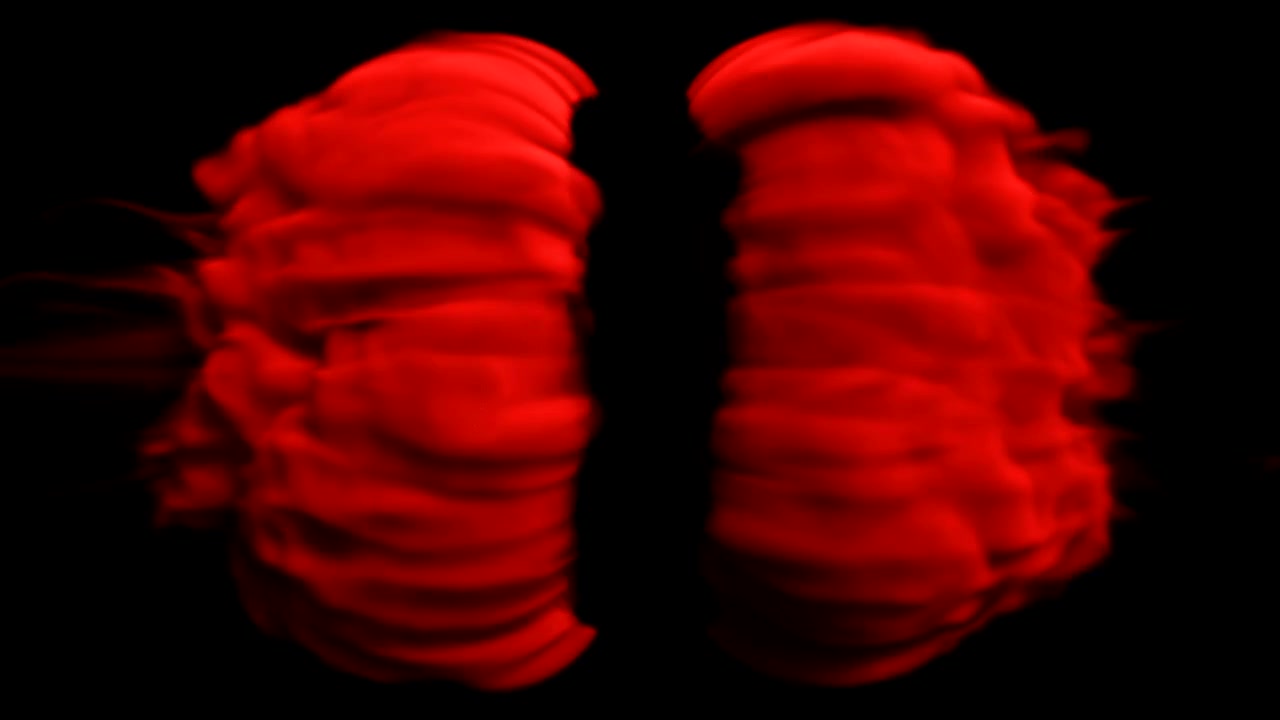 Forma astratta di fumo in movimento