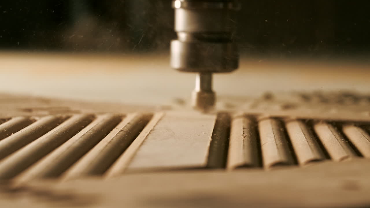 proceso de tallado en madera por cnc