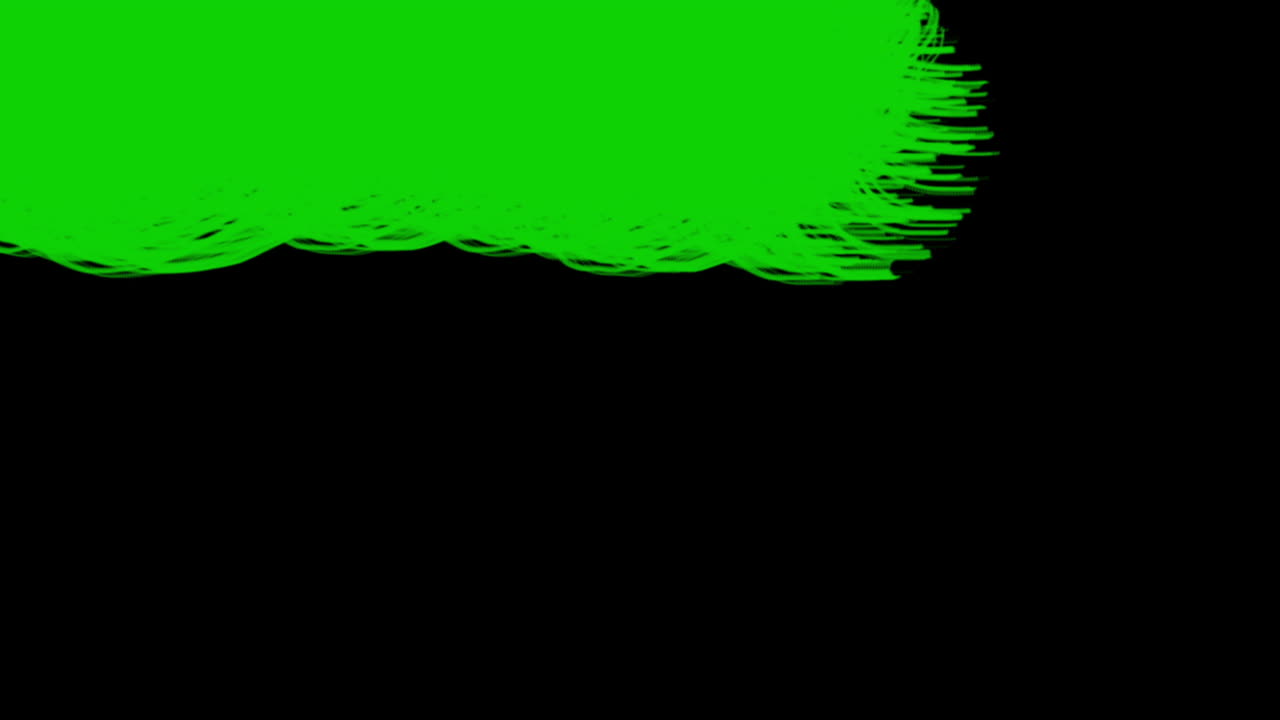 Transizione animata con pennellata a schermo verde