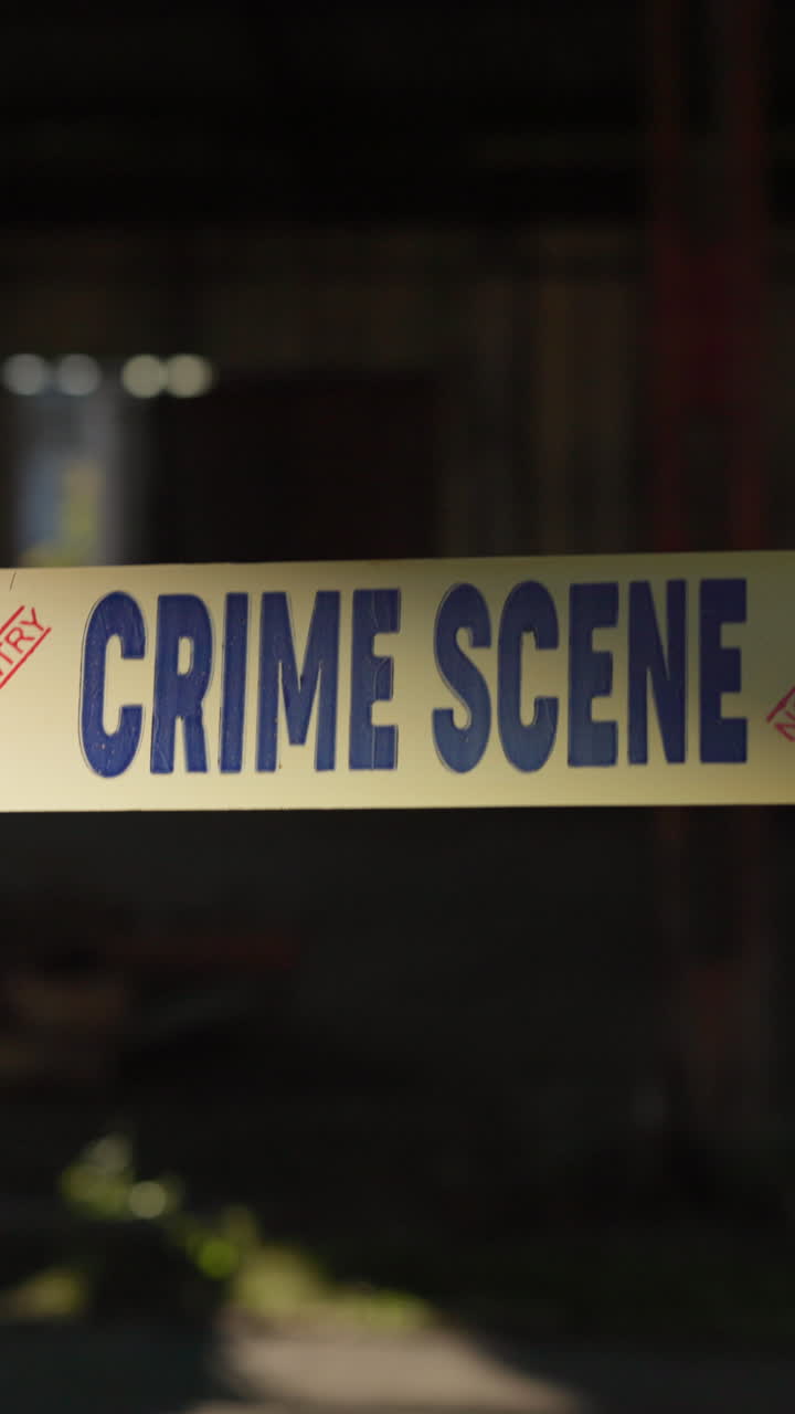 Gravação da cena do crime.