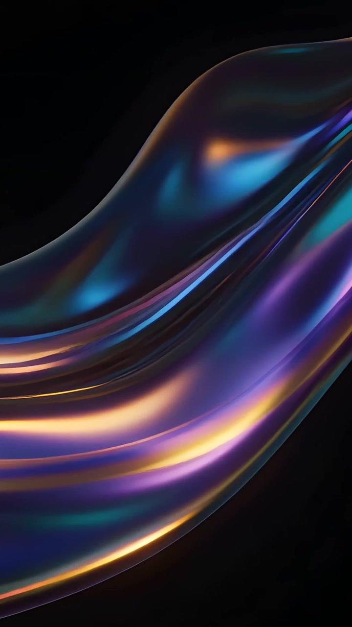 Abstract Metallic Waves Background 4K