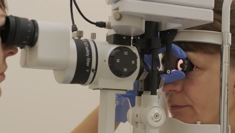 selective laser trabeculoplasty.  general diagnosis of eye diseases. ophthalmology gonioscopy lens