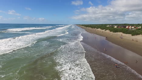 pintoresca playa larga mar de ajo argentina