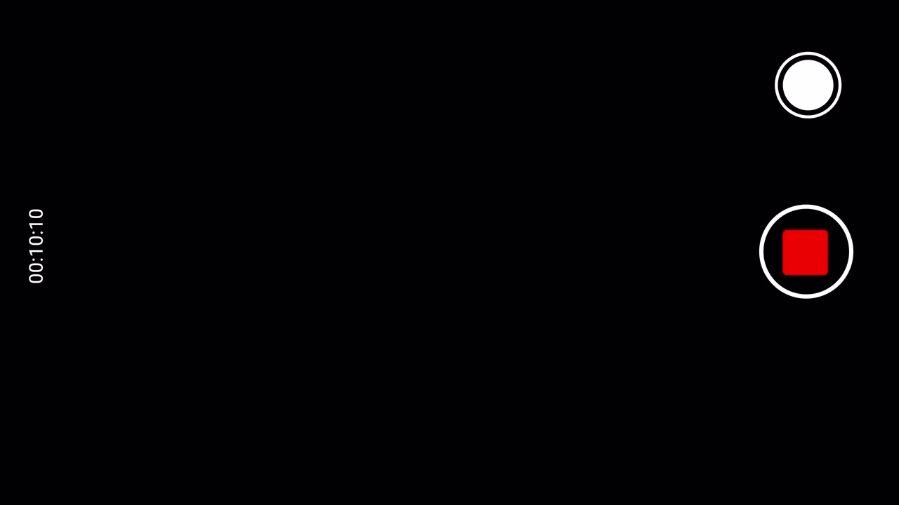 Smartphone Camera Interface Recording Screen