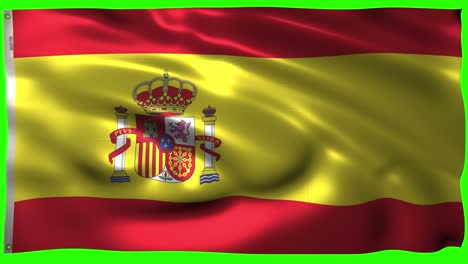 La-Bandera-De-España,-Clave-De-Croma