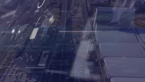 Animation-of-data-processing-with-icons-over-cityscape