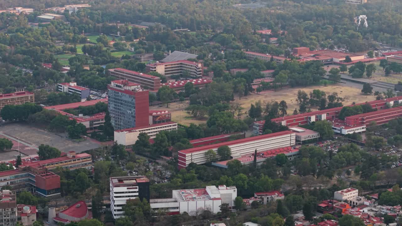 Mexico City's University City seen by drone