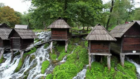 one of the most popular destinations in the north of bosnia and herzegovina are the water mills near jajce