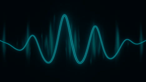 abstract neon waveform