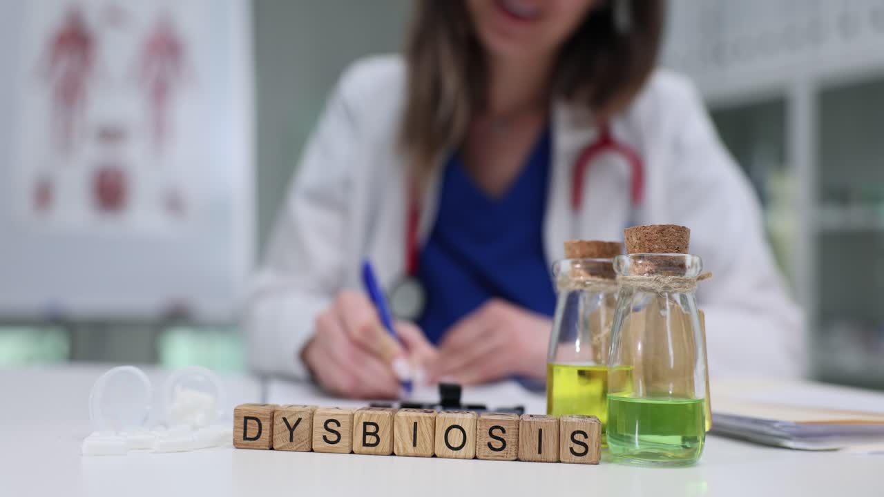 Dysbiosis Concept with Doctor