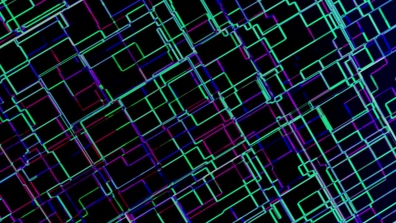 Hi tech abstract Futuristic Digital Technology Background 3D Animation 4K