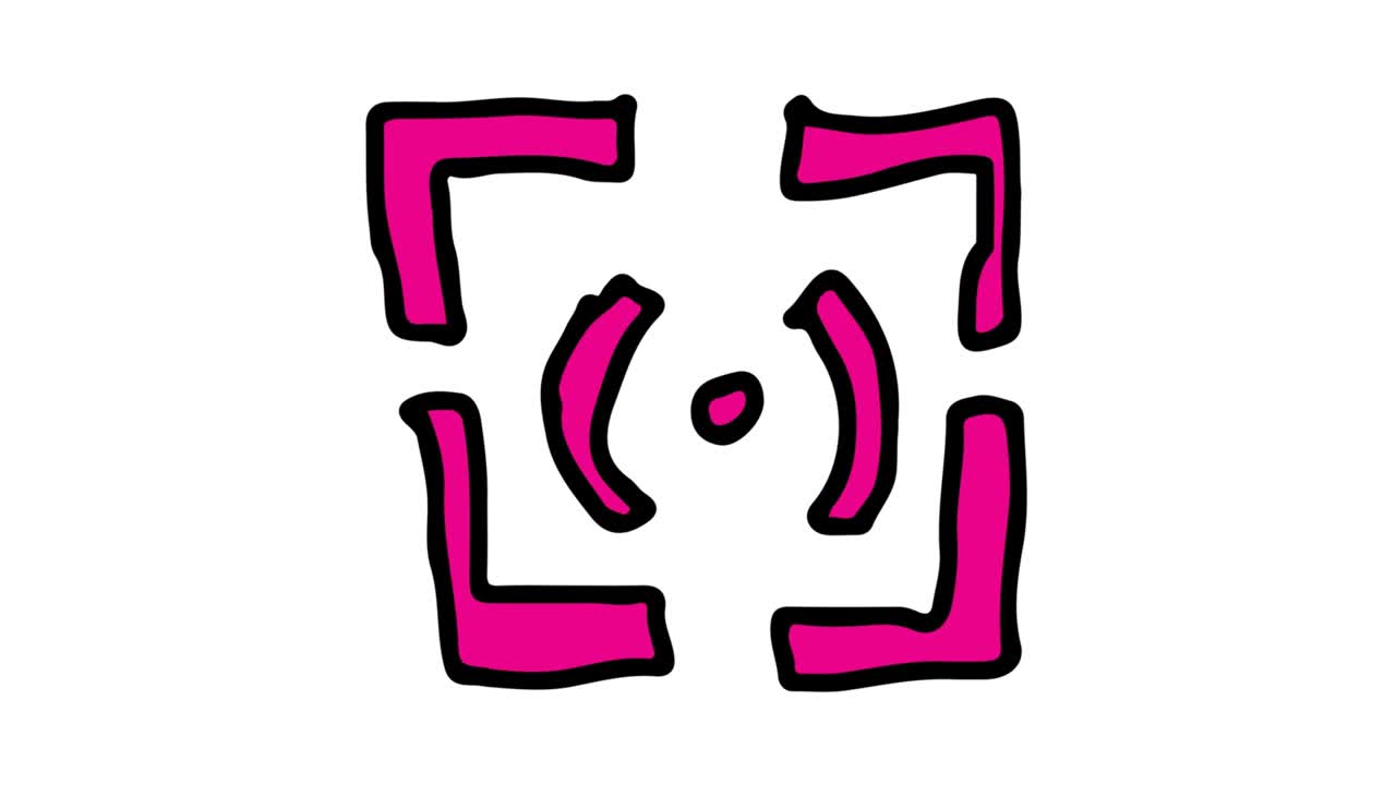 Kids drawing White Background with theme of camera focus