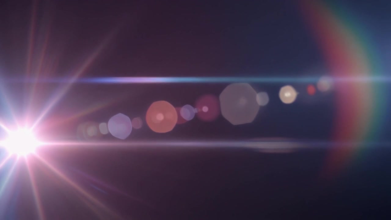 Cinematic Light Flare Effect on Dark Background