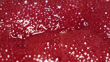 boiling red bubbles. bubbles rising in a thick red liquid