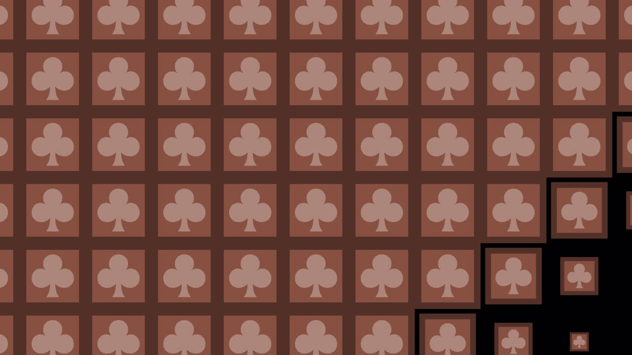 클로버 블록 타일 웨이브 트랜지션 1080p - 30fps - 알파 채널