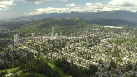 Coquitlam,-Port-Moody,-Barmett-Highway-and-Central-Coquitlam-BC-Tricities,-Tri-cities-Aerial-View