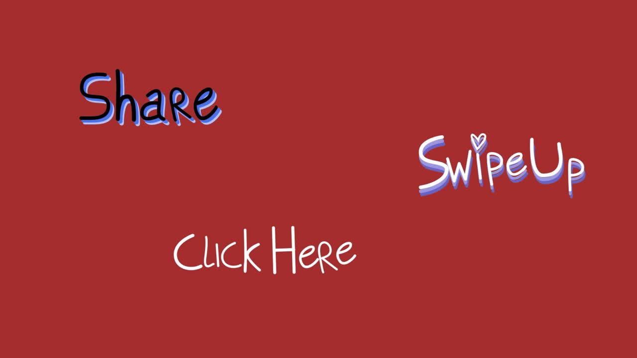 단어의 애니메이션을 공유 하 고 여기를 클릭 하 여 빨간 바탕에  ⁇ 박이는