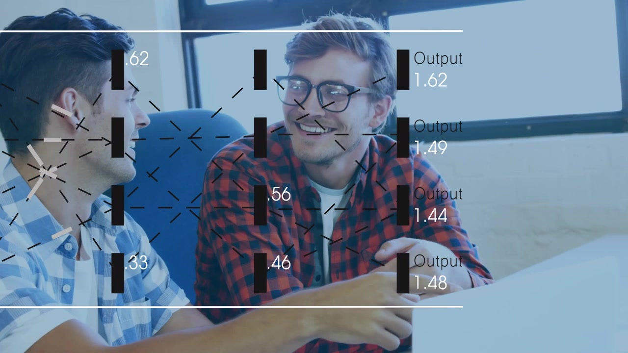Animation of connections over diverse students using computers