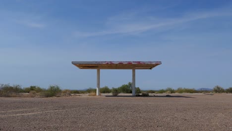 abandoned gas station in aztec arizona united states of america