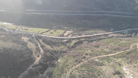 4k-Overhead-aerial-top-view-over-car-travelling-on-road