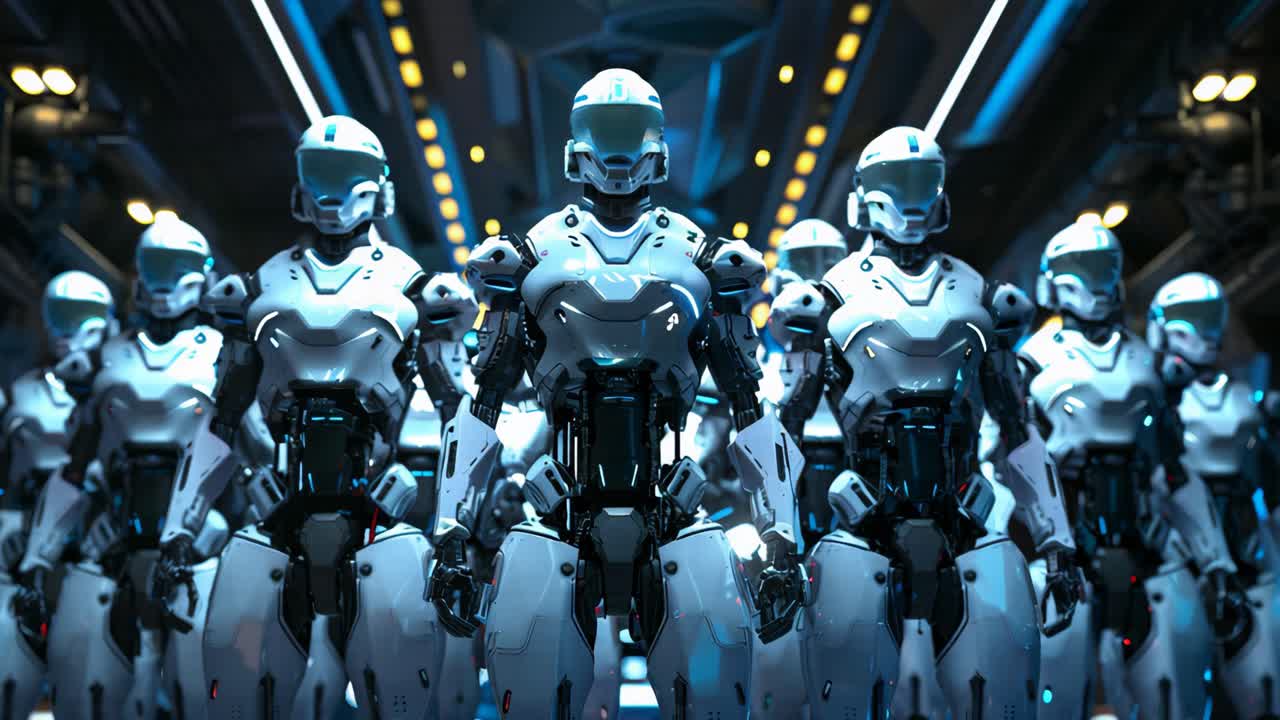 Futuristic Robot Army