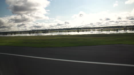 taking off in a small bush plane