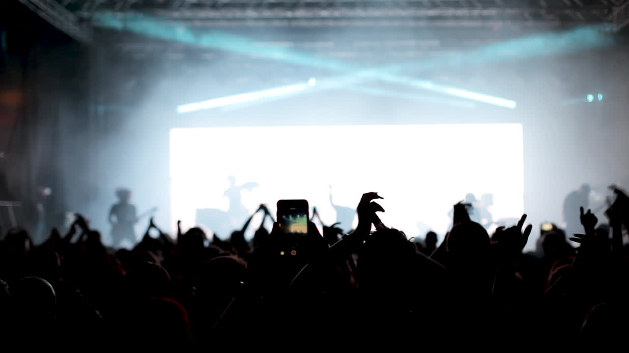 콘서트에서 군중