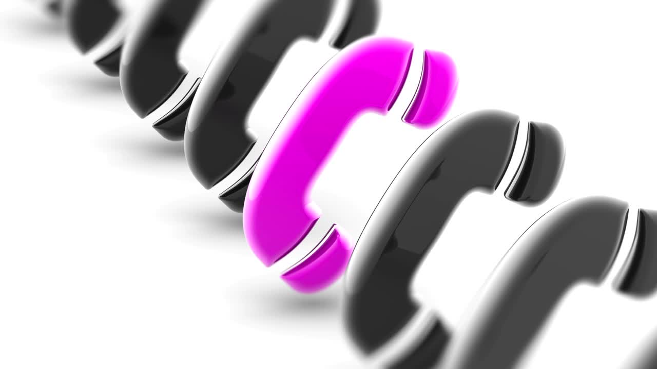 Belpictogram. Looping beelden met 4K-resolutie