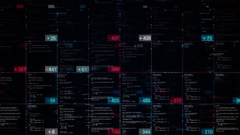 abstract code display