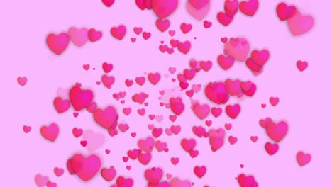 animación de partículas de marca de corazón gráficos de movimiento