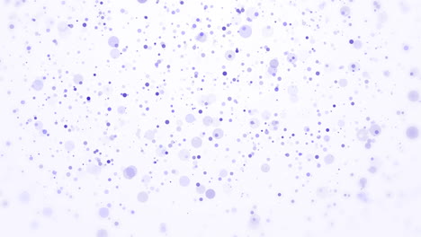 blue falling down confetti on white background. repeated dotted glitter pattern. loop animated wallpaper. celebration christmas, new year. copy space.