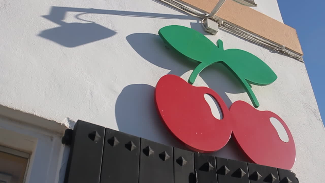 Cherry sign on building