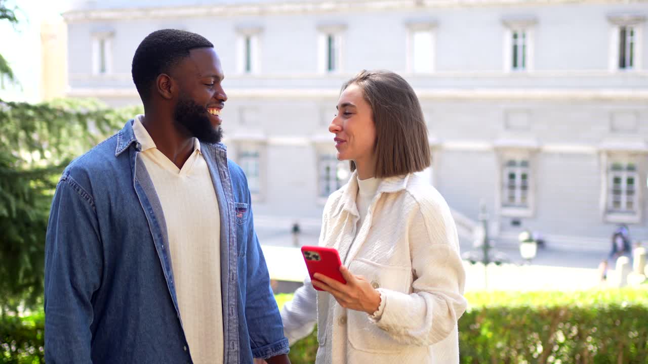 Couple Taking a Selfie Outdoors